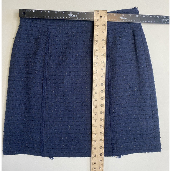 Brooks Brothers Size 12P Pencil Skirt NEW Blue Tweed Office Academia Preppy Mini - Picture 9 of 9
